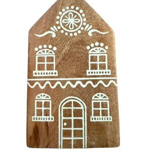 Altar'd State Large Solid Wooden Gingerbread House